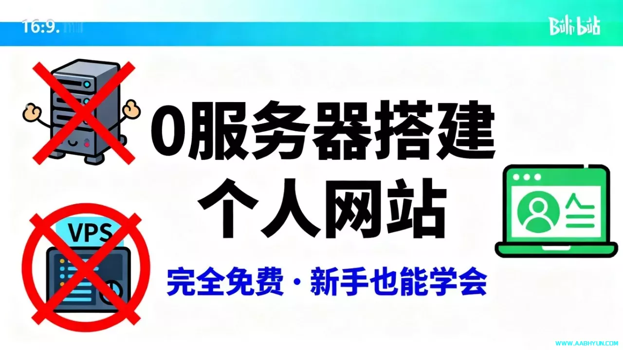 搭建免费个人博客 个人网站 无需服务器 无需vps 完全免费